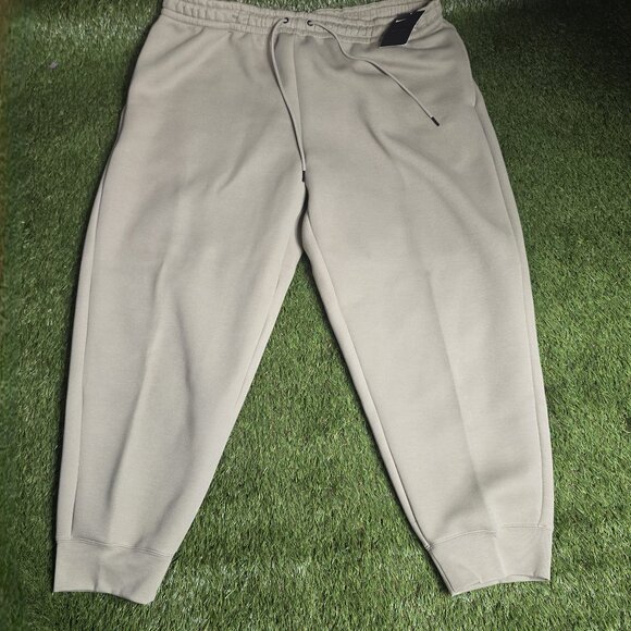 Nike Sportswear Tech Men's Fleece Pants Olive Green Size XL FZ7593-276 2XL